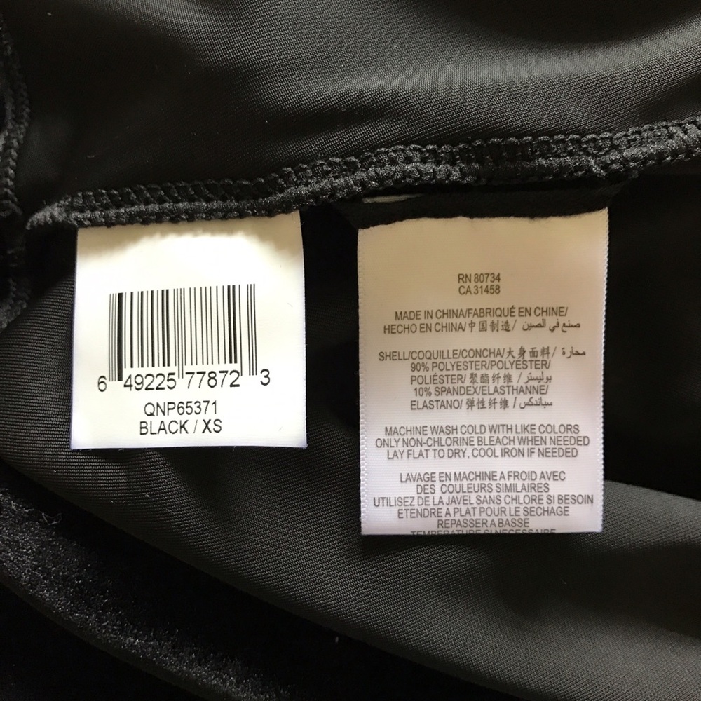 NWT - BCBG - black velvet dress - Picture 8 of 8